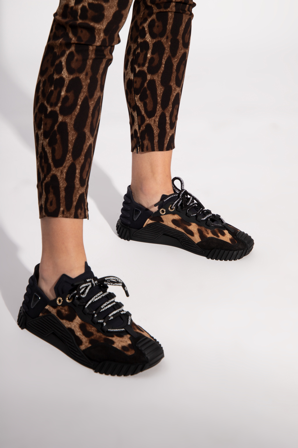 Dolce gabbana leopard on sale sneakers